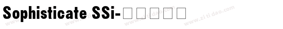 Sophisticate SSi字体转换